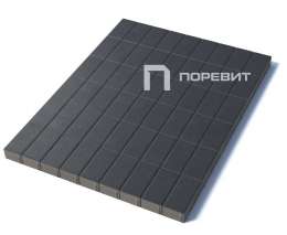 Тротуарная плитка Прямоугольник 200х100х60 мм, Черный (ПОД ЗАКАЗ)