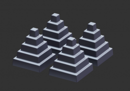 Комплект чугунных пирамид Гефест (4шт)