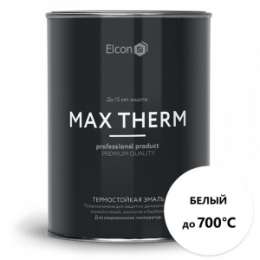 Эмаль термостойкая Elcon белая 0,8 кг.