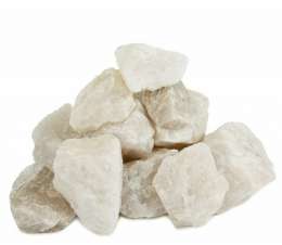 Камень для бани Кварцит колотый (коробка 20 кг) 