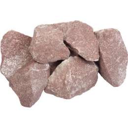 Камень для бани Малиновый кварцит колотый (коробка 20 кг) 