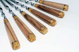 Набор шампуров с деревянными ручками Ш 15